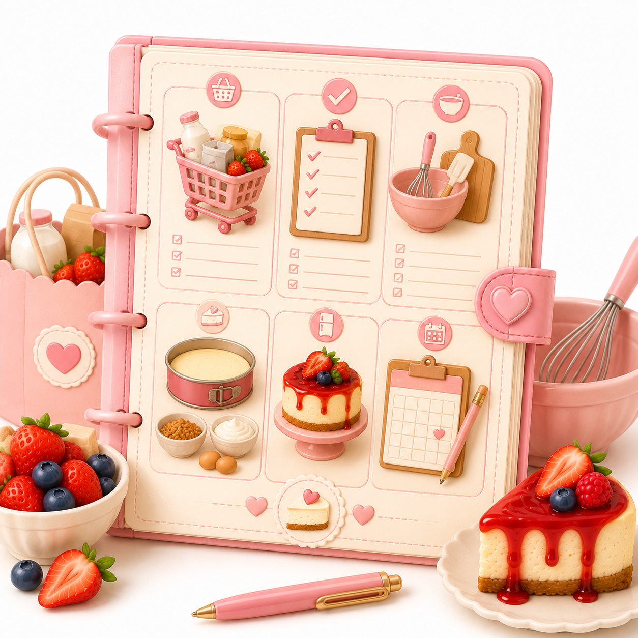 Cheesecake Shopping & Prep Planner