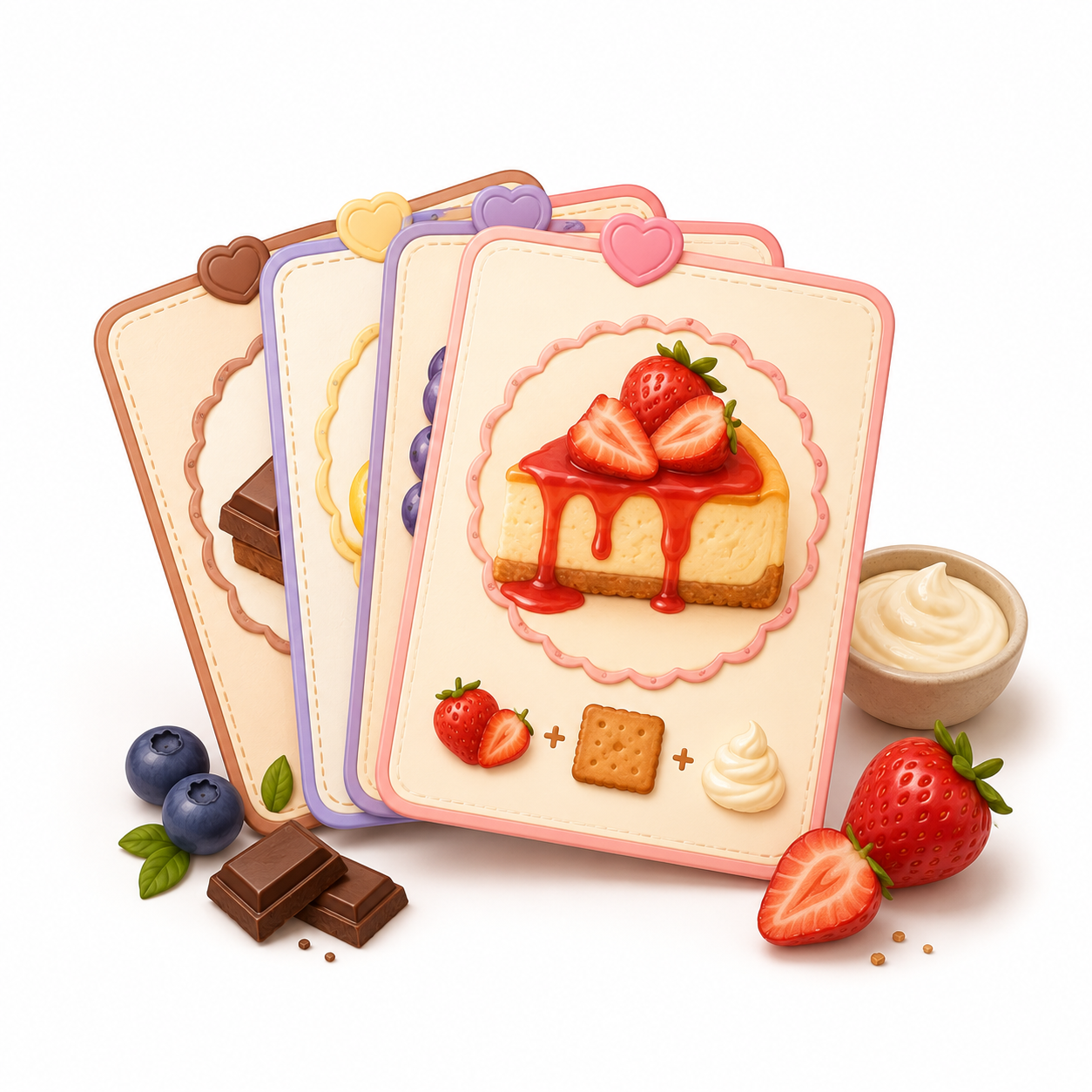 Cheesecake Flavor Pairing Cards